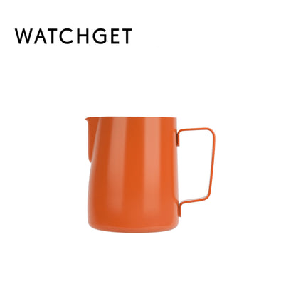 watchget Milk Frothing Pitcher 350ml/600ml/900ml/1500ml (12oz/20oz/32oz/52oz) - Stainless Steel Espresso Steaming Pitcher for Cappuccino, Latte Art, Milk Jug Coffee Frother Cup, Black