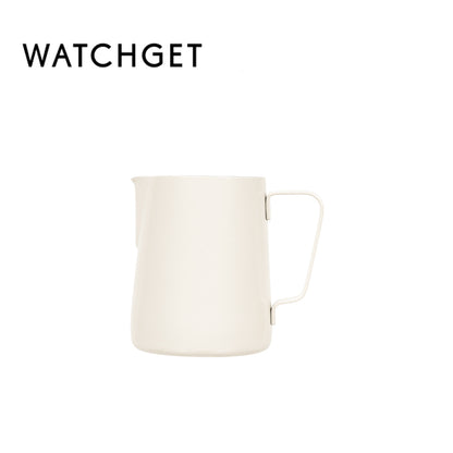 watchget Milk Frothing Pitcher 350ml/600ml/900ml/1500ml (12oz/20oz/32oz/52oz) - Stainless Steel Espresso Steaming Pitcher for Cappuccino, Latte Art, Milk Jug Coffee Frother Cup, Black