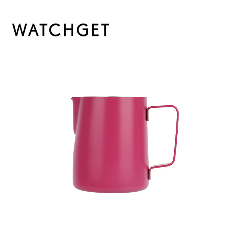 watchget Milk Frothing Pitcher 350ml/600ml/900ml/1500ml (12oz/20oz/32oz/52oz) - Stainless Steel Espresso Steaming Pitcher for Cappuccino, Latte Art, Milk Jug Coffee Frother Cup, Black