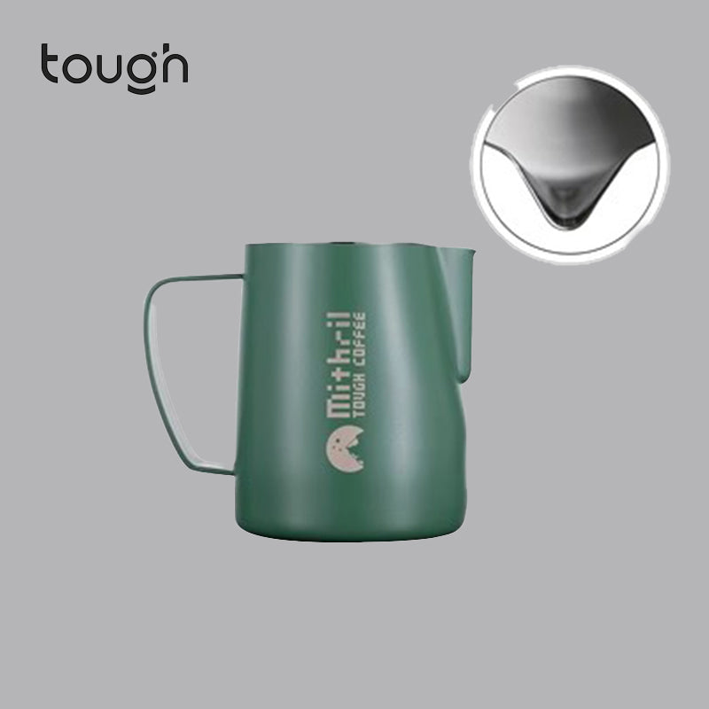 TOUGH Mithril Milk Frothing Tool with Textured Body, Sharp/ Round Tip Nozzle