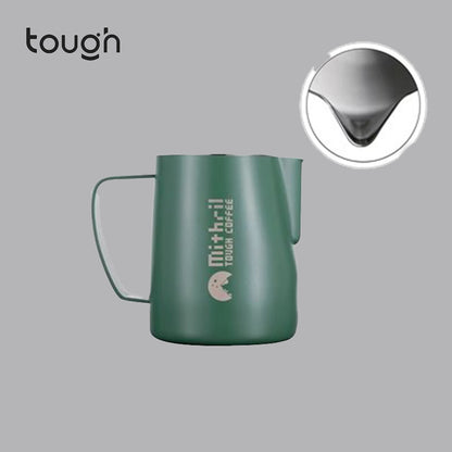 TOUGH Mithril Milk Frothing Tool with Textured Body, Sharp/ Round Tip Nozzle