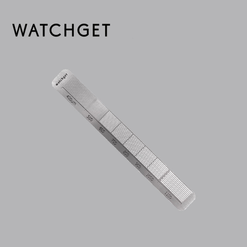 watchget Ground Coffee Measuring Ruler Stainless Steel Precision Measuring Tool for Coffee Grind Size Professional Coffee Bean Grinder Accessory