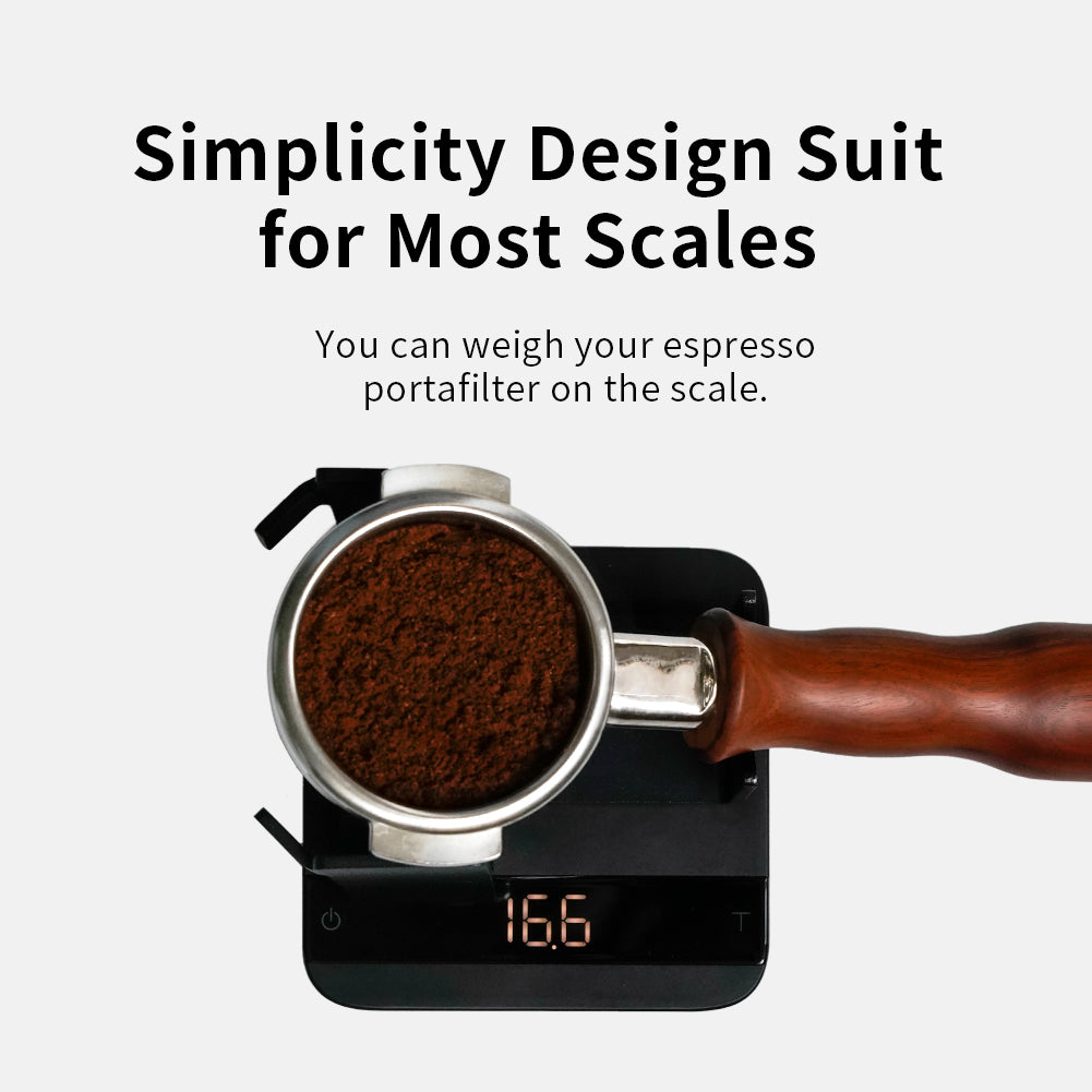watchget Coffee Portafilter Holder - Espresso Portafilter Stand Stainless Steel Espresso Holder Weighing Rack Fits 58mm Bottomless/Single Spout/Double Spout Espresso Machines