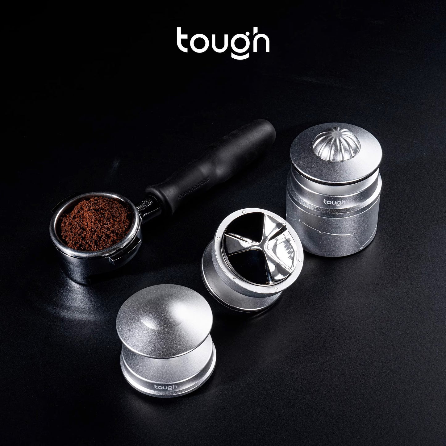 Tough UFO Series Coffee Trilogy UFO Constant Force Tamper, Distributor, and Self-Weight Needle Distributor