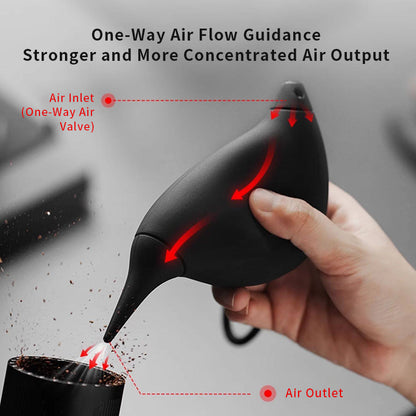 MHW-3BOMBER Hummingbird Air Blower: High-Power Air Duster for Coffee Grinders & Cameras (Rubber Bulb Cleaner)