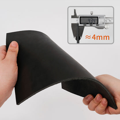 watchget Leather Espresso Tamper Mat, 7.08inch×9.6inch Coffee Tamp Station Cowhide Coffee Tamping Mat, Coffee Bar Mat for Countertops Espresso Accessories