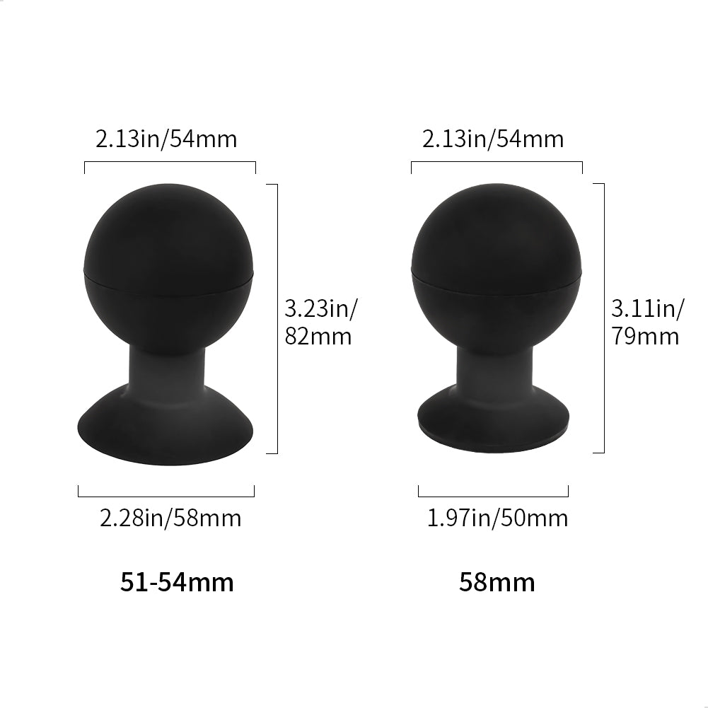 watchget Coffee Puck Ejector Tool, 51mm Silent Coffee Grounds Remover Free-knock Puck Blower Quietly Fit 51-54mm Bottomless Protafilter Barista Accessories