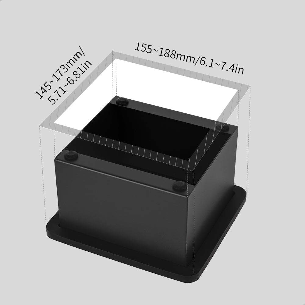 watchget Espresso Coffee Knock Box Durable Stainless Steel Dump Bin for Coffee Pucks Container with Removable Non-Slip Base Coffee Grounds Container for Home/Cafe