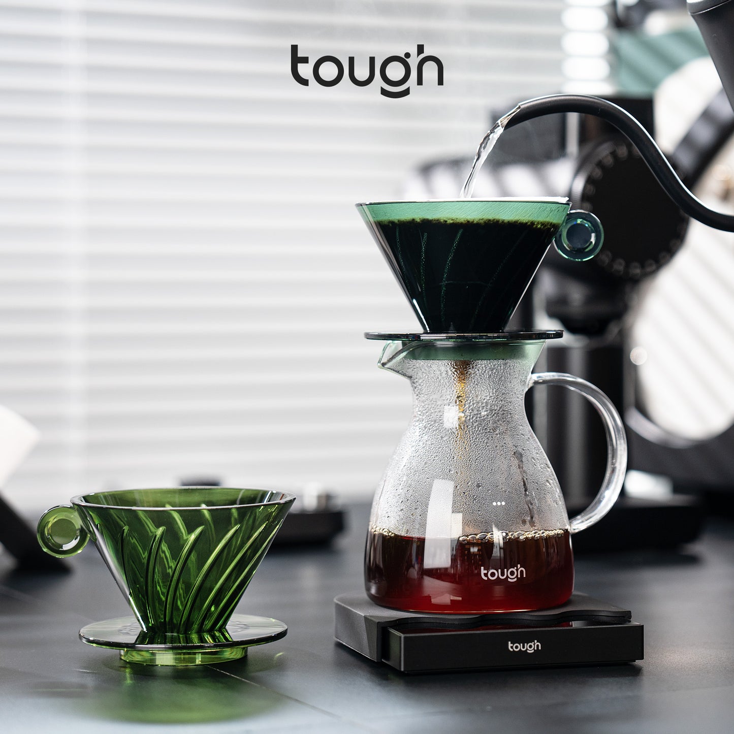 Hurricane Dripper V60 Coffee Dripper 01 - Pour Over Coffee Filter Cup with High Flow Rate & Low Bypass