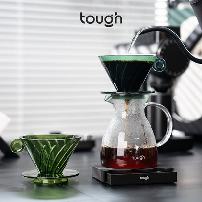 Hurricane Dripper V60 Coffee Dripper 01 - Pour Over Coffee Filter Cup with High Flow Rate & Low Bypass