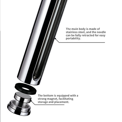 TOUGH Retractable Coffee Distribution Needle, Stainless Steel Espresso WDT Tool, Breaks up Coffee Clumps and Ensures Even Powder Distribution