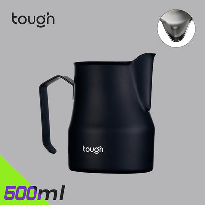 TOUGH Mithril Milk Frothing Tool with Textured Body, Sharp/ Round Tip Nozzle