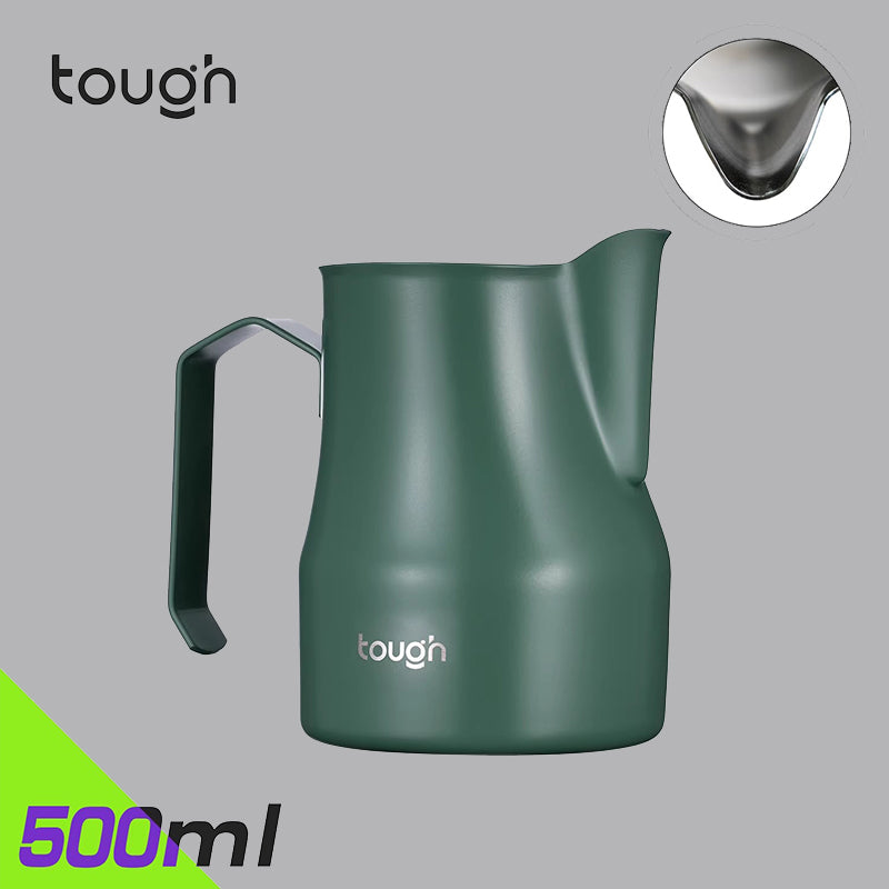 TOUGH Mithril Milk Frothing Tool with Textured Body, Sharp/ Round Tip Nozzle