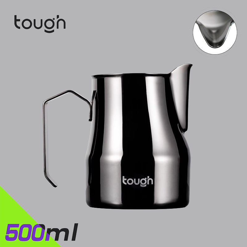 TOUGH Mithril Milk Frothing Tool with Textured Body, Sharp/ Round Tip Nozzle