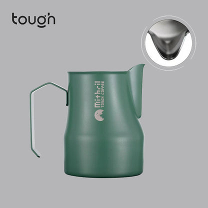 TOUGH Mithril Milk Frothing Tool with Textured Body, Sharp/ Round Tip Nozzle