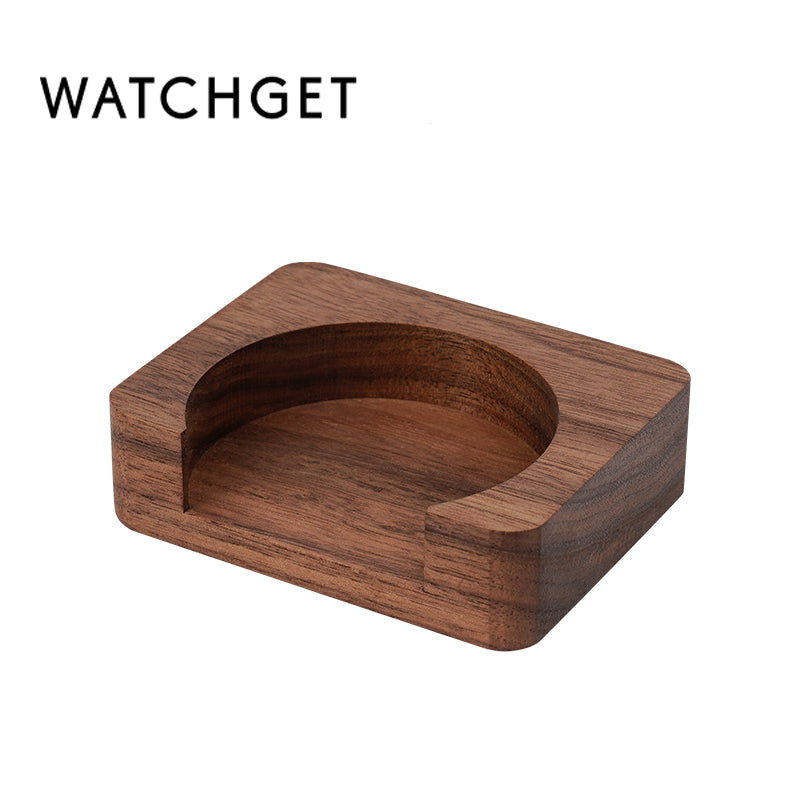watchget Espresso Paper Filter Holder Update Coffee Filter Storage Container Coffee Filter Dispenser Compatible with Areopress (51-63mm) Round Disposable Puck Screen Paper Filters, Wood
