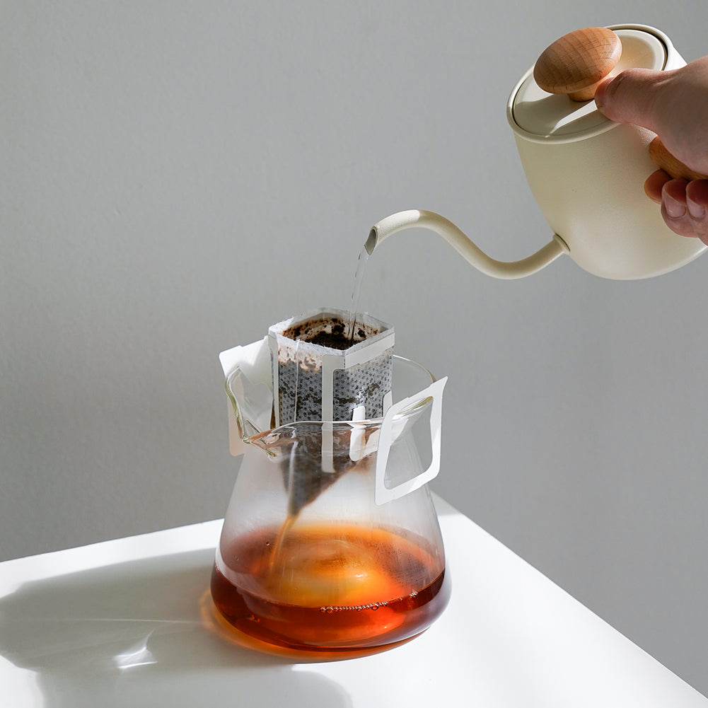 watchget 300ml Coffee Server Glass Coffee Carafe Pour Over Coffee Server Heat Resistant Coffee Pot Maker, Clear
