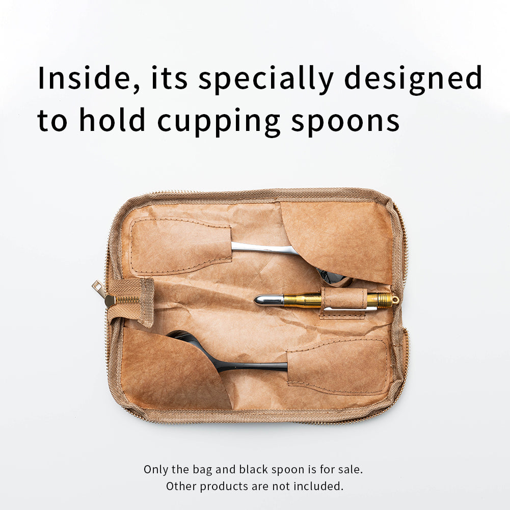 watchget Coffee Cupping Spoon Holder Bag - Professional Coffee Cupping Spoon Storage Bag - Ultra Lightweight DuPont Paper - Yellow - Unisex - Classic Style