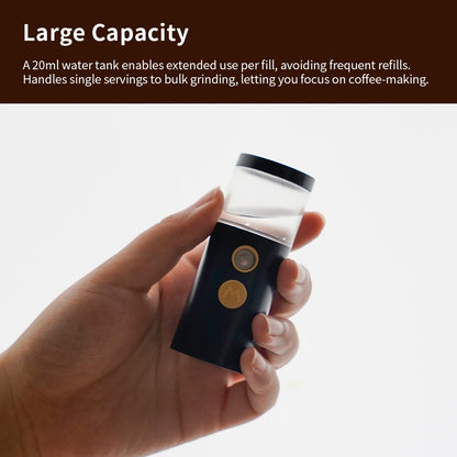 watchget 20ml/25ml Cylindrical Coffee Bean Atomizer Rdt Sprayer for Reducing Coffee Powder Static, Portable Electric Nano-Atomizer Rechargeable Espresso Sprayer, Black