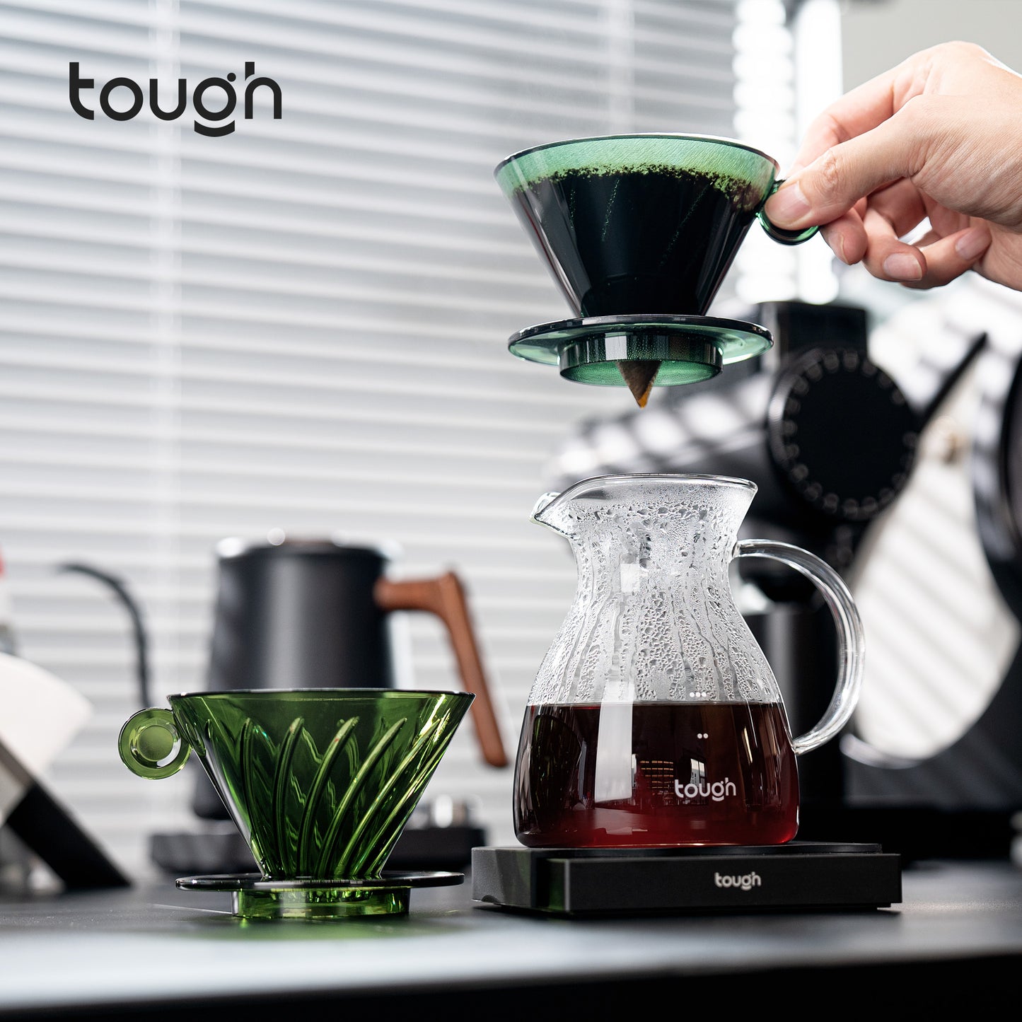 Hurricane Dripper V60 Coffee Dripper 01 - Pour Over Coffee Filter Cup with High Flow Rate & Low Bypass