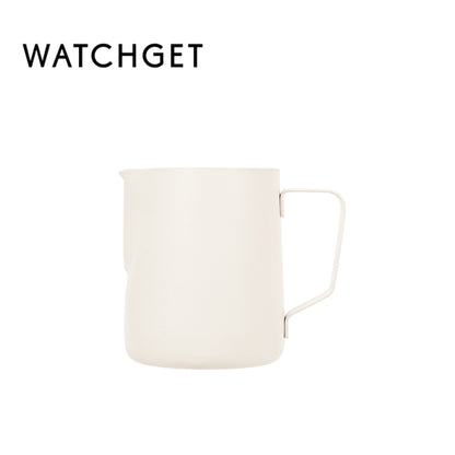 watchget Milk Frothing Pitcher 350ml/600ml/900ml/1500ml (12oz/20oz/32oz/52oz) - Stainless Steel Espresso Steaming Pitcher for Cappuccino, Latte Art, Milk Jug Coffee Frother Cup, Black