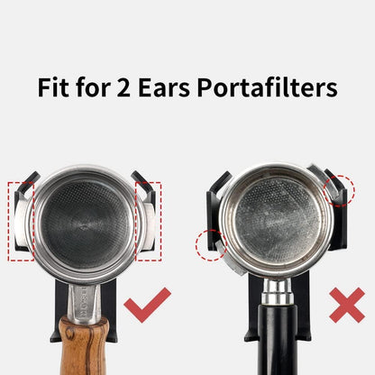 watchget Coffee Portafilter Holder - Espresso Portafilter Stand Stainless Steel Espresso Holder Weighing Rack Fits 58mm Bottomless/Single Spout/Double Spout Espresso Machines