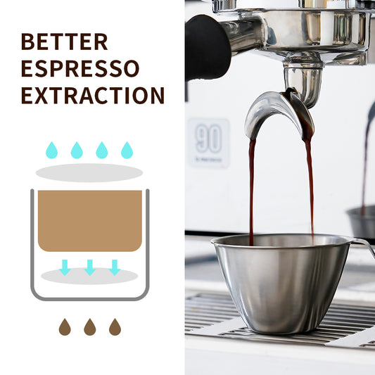watchget Espresso Paper Filters - 100 Pcs Disposable Unbleached Coffee Filter Papers for Espresso Machines, Puck Screen, Portafilter Baskets, Compatible with Portafilters