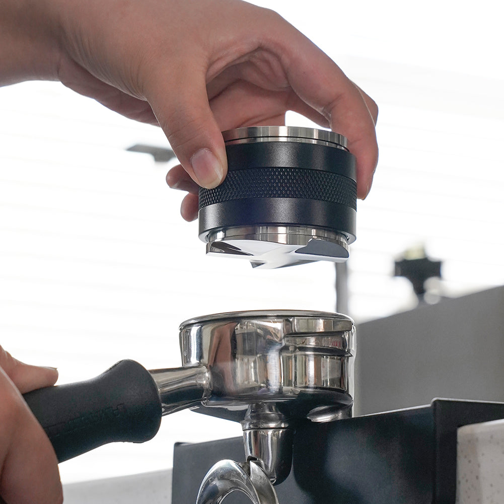 watchget 58mm Coffee Distributor & Hand Tamper Adjustable Depth Espresso Tamper Dual Head Coffee Leveler Fits 53/58mm Espresso Portafilter Professional Espresso Distribution Tool V2