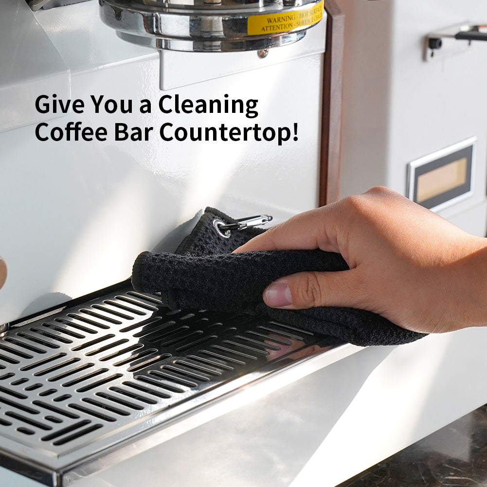watchget Barista Towels - Espresso Machine Microfiber Cloth Set, Professional Coffee Towels for Barista Coffee Bar Espresso Microfiber Cloth Set Espresso Rag
