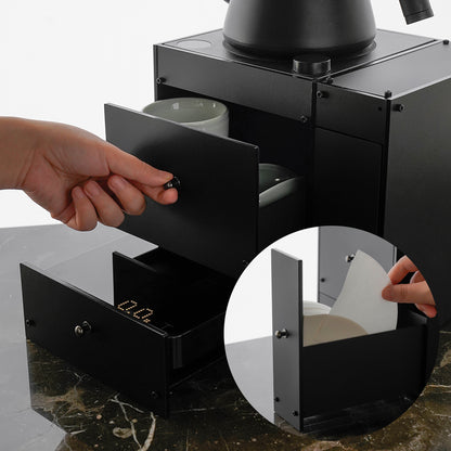 WATCHGET Acrylic Frosted Single Drawer Base Compatible