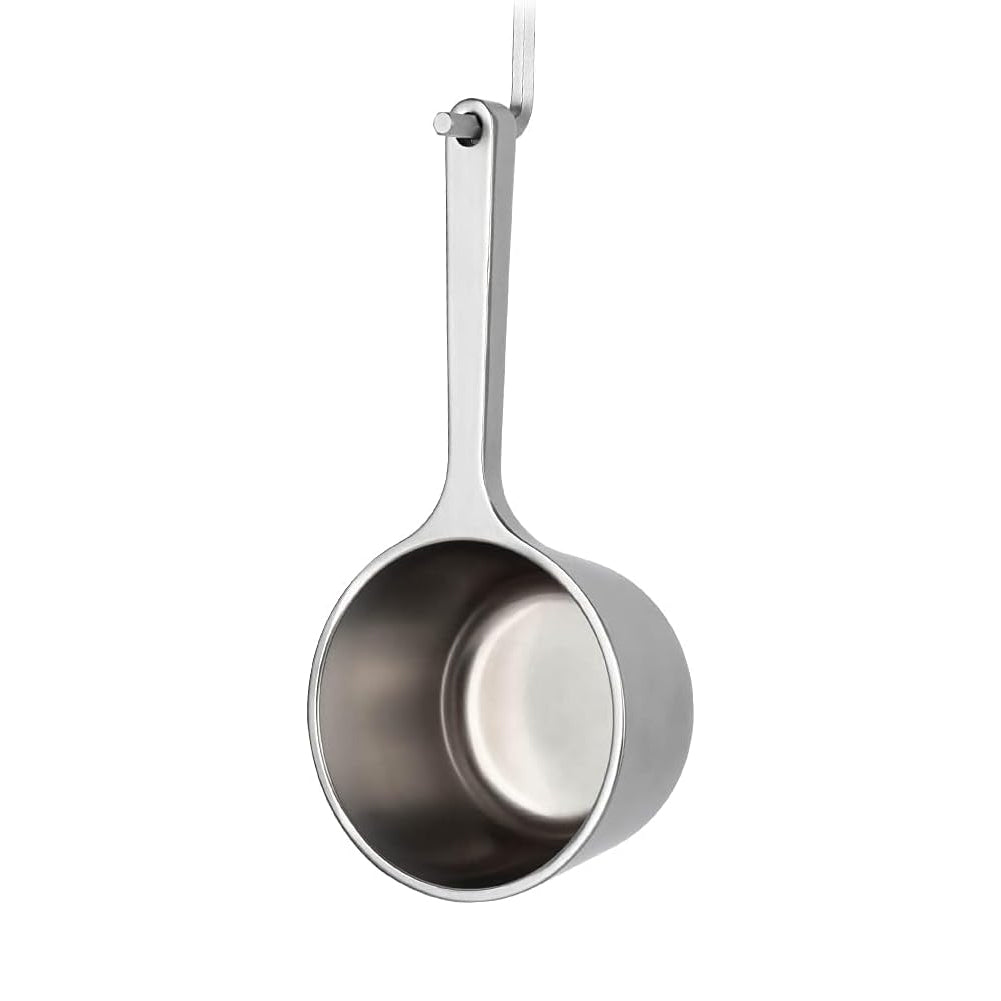watchget Coffee Scoop 2 Tablespoon Metal Measuring Spoon for Coffee Beans, Ground Coffee, Tea, Milk, Short Handle Measuring Scoop Kitchen Tool