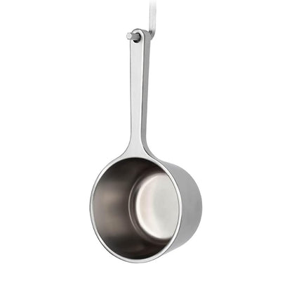 watchget Coffee Scoop 2 Tablespoon Metal Measuring Spoon for Coffee Beans, Ground Coffee, Tea, Milk, Short Handle Measuring Scoop Kitchen Tool