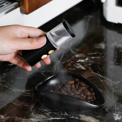 watchget 20ml/25ml Cylindrical Coffee Bean Atomizer Rdt Sprayer for Reducing Coffee Powder Static, Portable Electric Nano-Atomizer Rechargeable Espresso Sprayer, Black