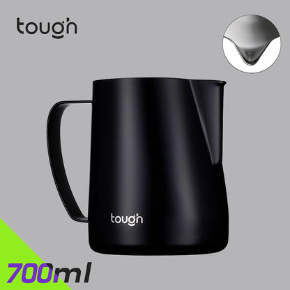 TOUGH Mithril Milk Frothing Tool with Textured Body, Sharp/ Round Tip Nozzle