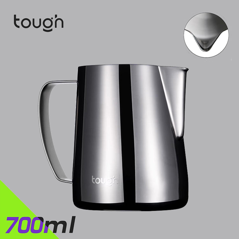 TOUGH Mithril Milk Frothing Tool with Textured Body, Sharp/ Round Tip Nozzle