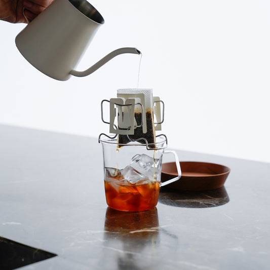 watchget Hanging Ear Drip Coffee Bag Stand Portable Coffee Filter Paper Bag Hanging Ear Drip Holder Stainless Steel Drip Chair for Easy Pour Over