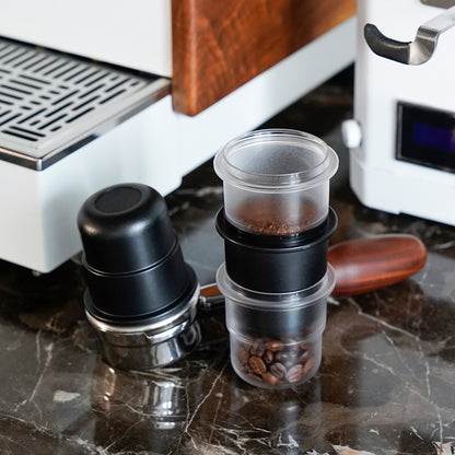 watchget 58mm Dosing Cup Espresso Coffee Dosing Cup Compatible with 58mm Portafilters Plastic Espresso Dosing Cup Coffee Machine Accessories