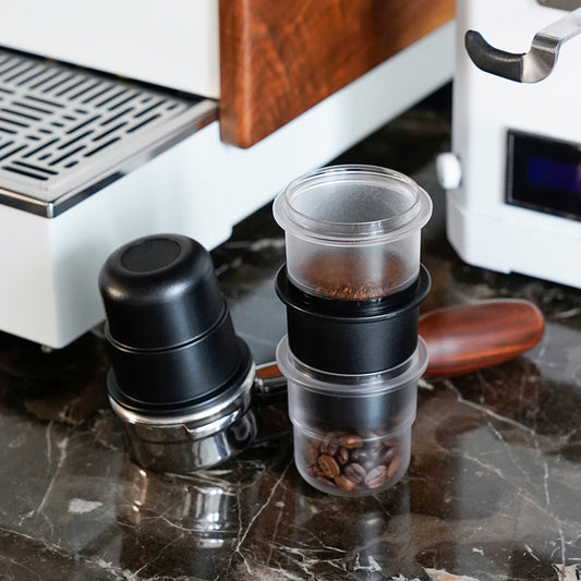 watchget 58mm Dosing Cup Espresso Coffee Dosing Cup Compatible with 58mm Portafilters Plastic Espresso Dosing Cup Coffee Machine Accessories