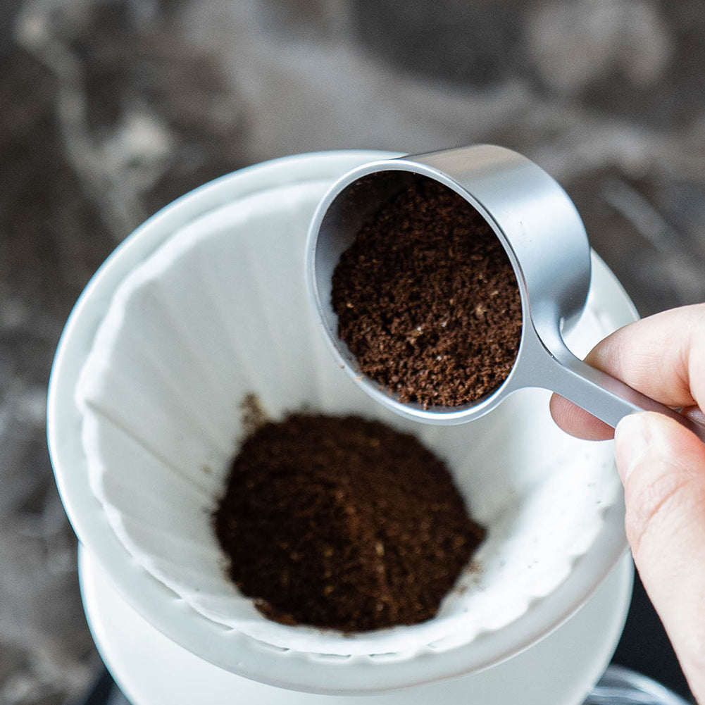 watchget Coffee Scoop 2 Tablespoon Metal Measuring Spoon for Coffee Beans, Ground Coffee, Tea, Milk, Short Handle Measuring Scoop Kitchen Tool