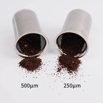 watchget Coffee Sifter Coffee Grind Sieve 500μm Fine Mesh Coffee Powder Sieve Stainless Steel Ground Coffee Receiver Coffee Making Accessory