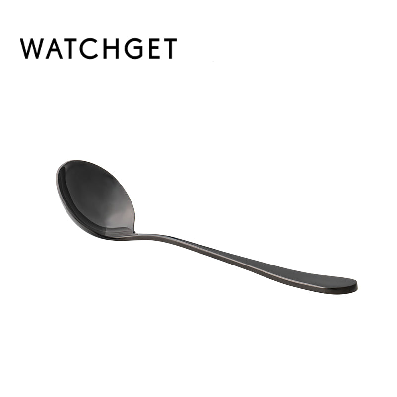 watchget Professional Coffee Cupping Spoon,Coffee Measuring Scoop Stainless Steel Round Spoons,Gift with the Spoon Holder Bag