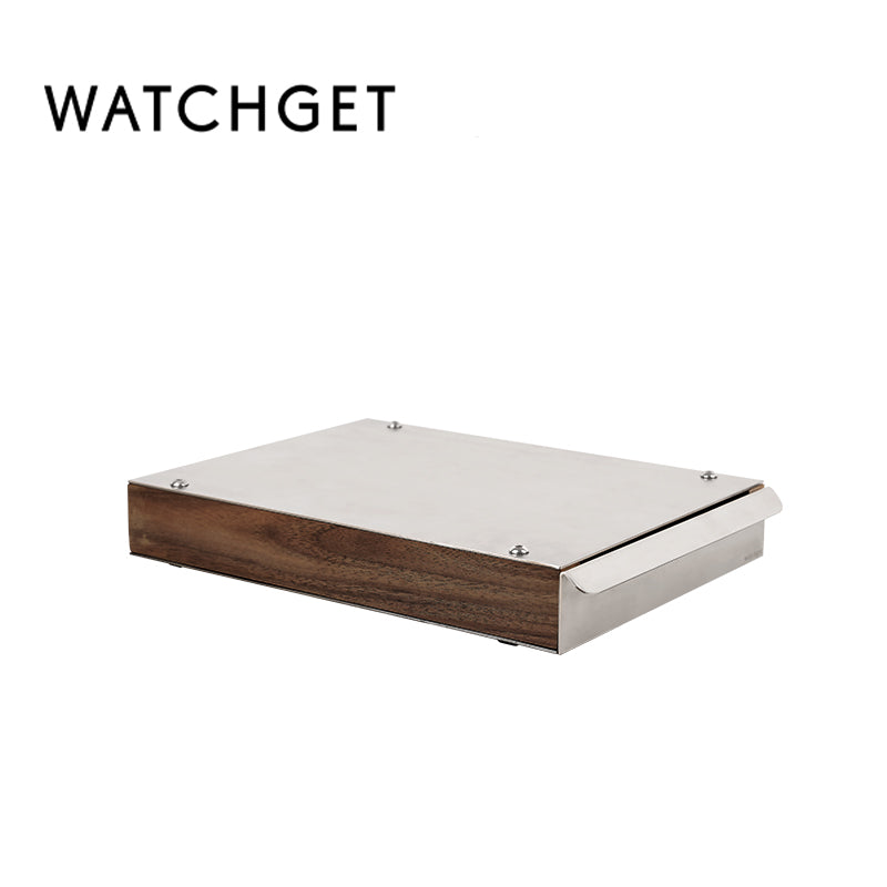 watchget Espresso Knock Box Drawer Stainless Steel Detachable Coffee Ground Knock Container with Removable Knock Bar and Non-Slip Base For Home, Office, Coffee Shop