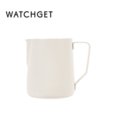 watchget Milk Frothing Pitcher 350ml/600ml/900ml/1500ml (12oz/20oz/32oz/52oz) - Stainless Steel Espresso Steaming Pitcher for Cappuccino, Latte Art, Milk Jug Coffee Frother Cup, Black