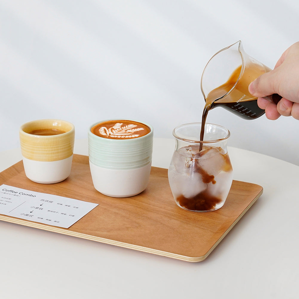 watchget Espresso Cup 5oz/150ml Single Wall Espresso Shot Glass for Specialty Coffee, Cold Brew, Espresso & Wine - Enhances Aroma Borosilicate Glass Cappuccino Sense Cup Drinking Mug, Clear