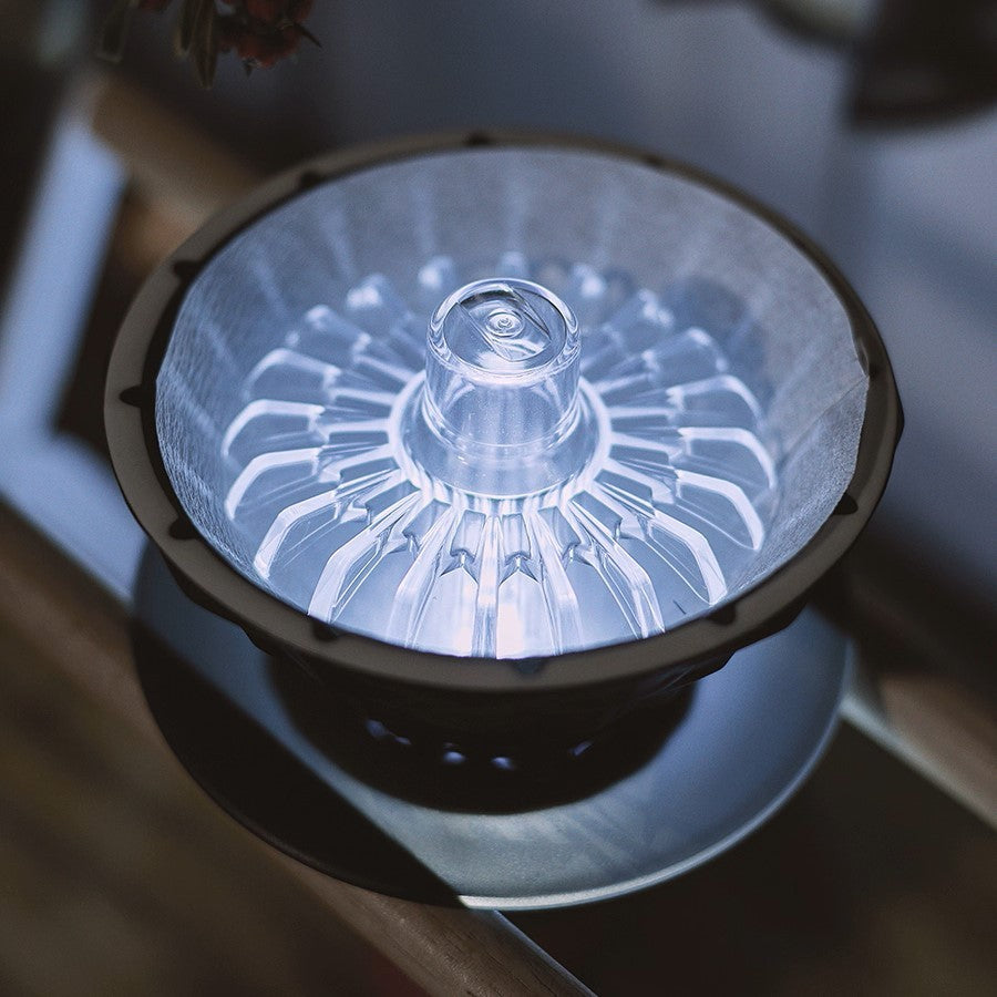 Hand-brewed coffee diamond paper tamper