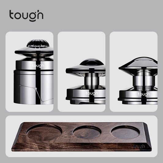 Tough UFO Series Coffee Trilogy UFO Constant Force Tamper, Distributor, and Self-Weight Needle Distributor