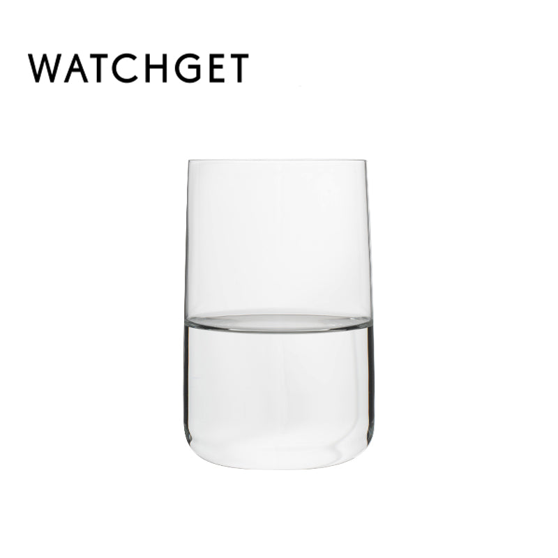 watchget Lightweight Drinking Glass Coffee Cup - 12.6oz Heat-Resistant Tumbler Glass Cup，Cold Brew, Iced Drip, Iced Latte, Americano - Thin-walled Drinking Cup for Coffee and Tea