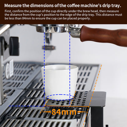 watchget Coffee Weighing Rack Electronic Scale Rack Height Adjustable Stainless Steel Coffee Scale Rack Stem Espresso Machine Scale Rod Protection Rack